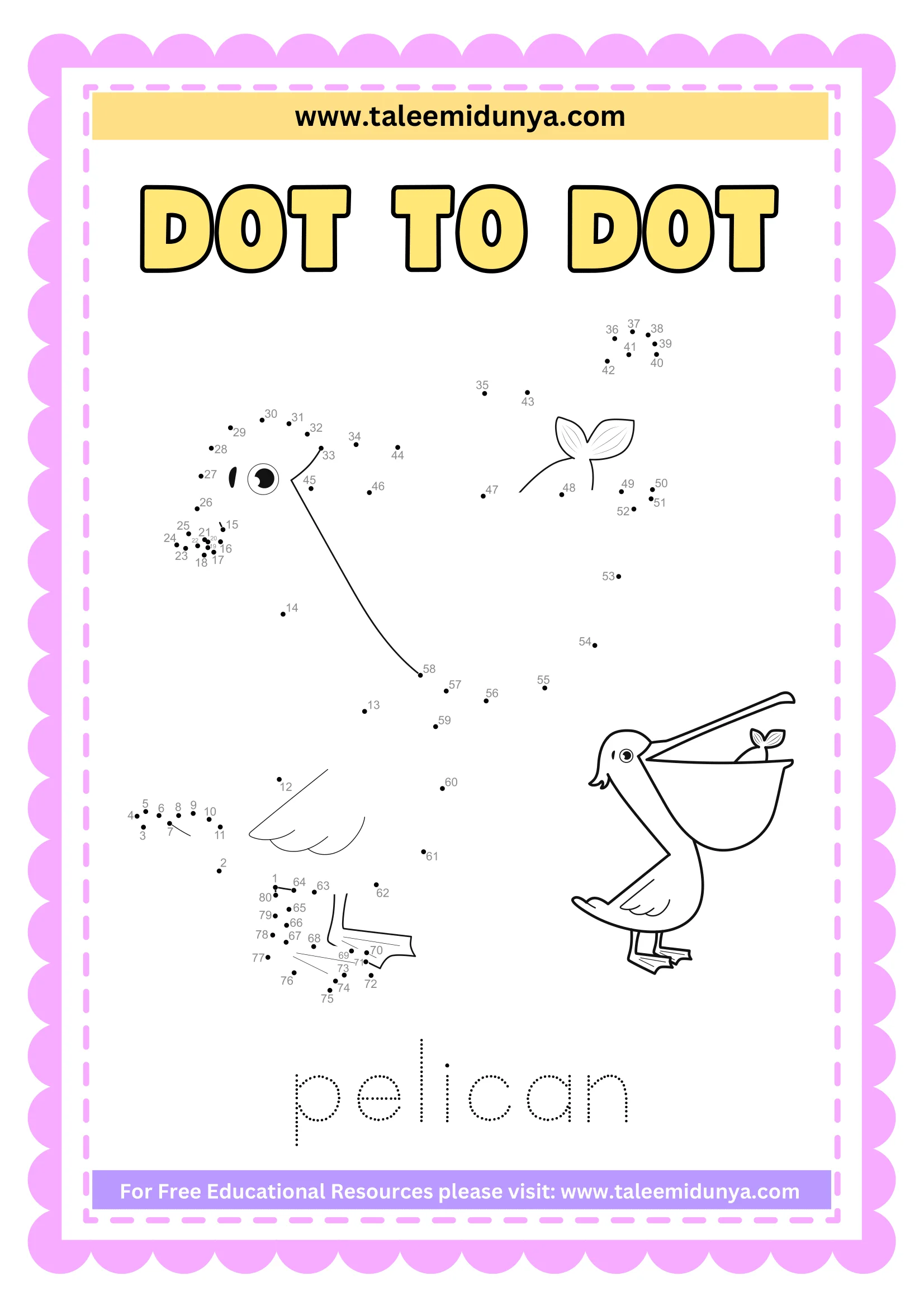 Animal Dot to Dot